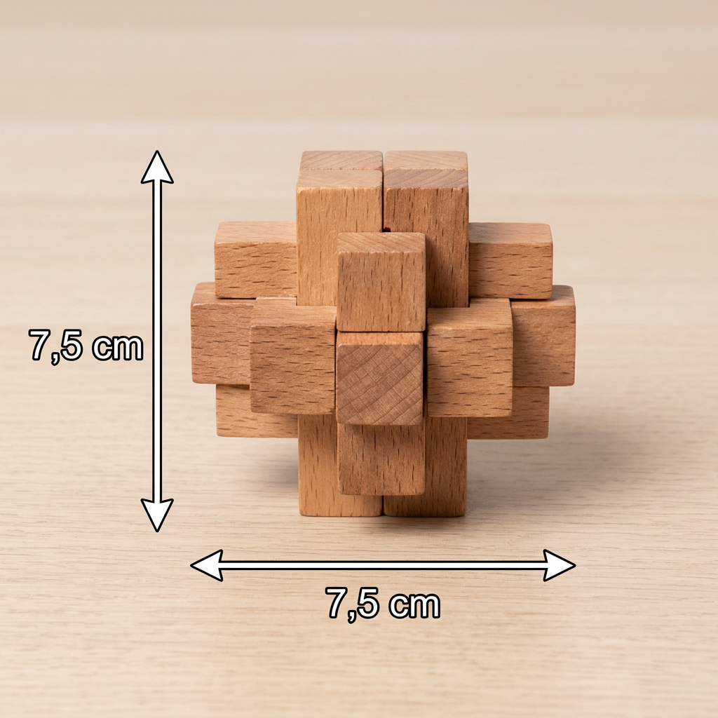 Montessori 3D-Holz-Geduldsspiel – Lernspielzeug für die frühe Förderung