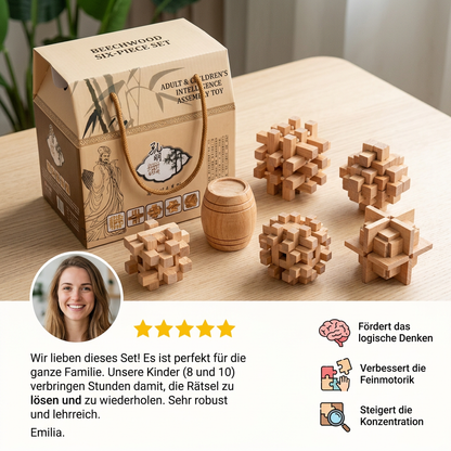 Montessori 3D-Holz-Geduldsspiel – Lernspielzeug für die frühe Förderung