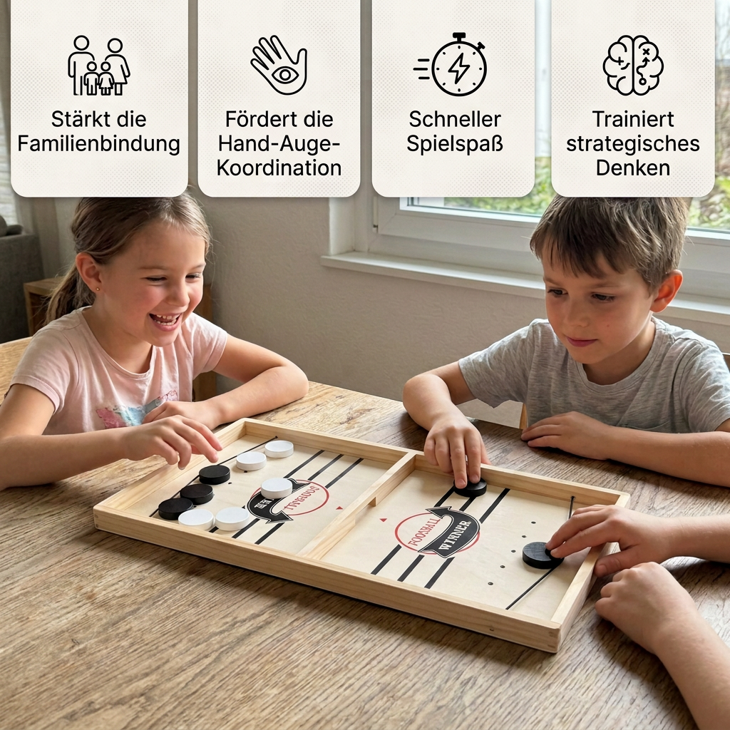 Schleuder-Schach aus Holz – Strategisches Brettspiel für die ganze Familie