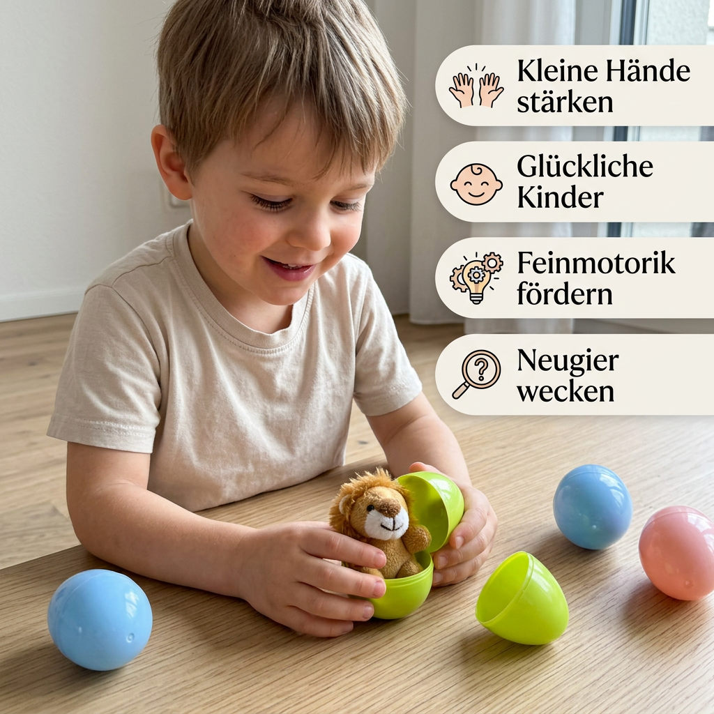 Ostereier-Überraschungsset mit Plüschtieren – Gefüllte Eier für Kinder