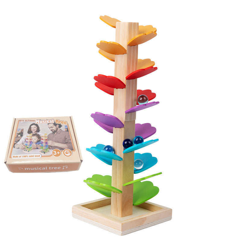 Montessori-Murmelbahn aus Holz