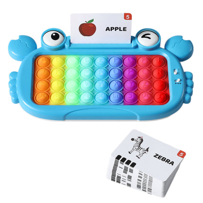 Interaktives sprechendes Lernkarten-Tablet mit Pop-It-Tastatur, Buchstabier- & Phonetikspielen