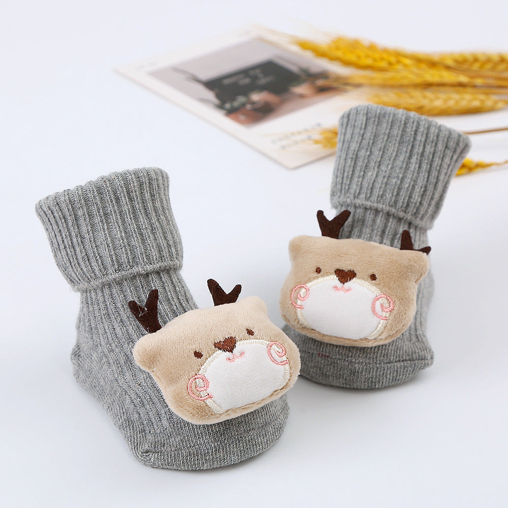 Baby-Plüschsocken mit Spielzeugmotiv