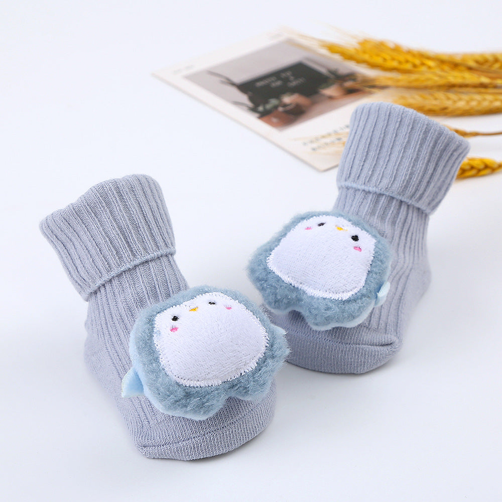 Baby-Plüschsocken mit Spielzeugmotiv