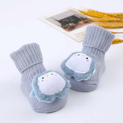 Baby-Plüschsocken mit Spielzeugmotiv
