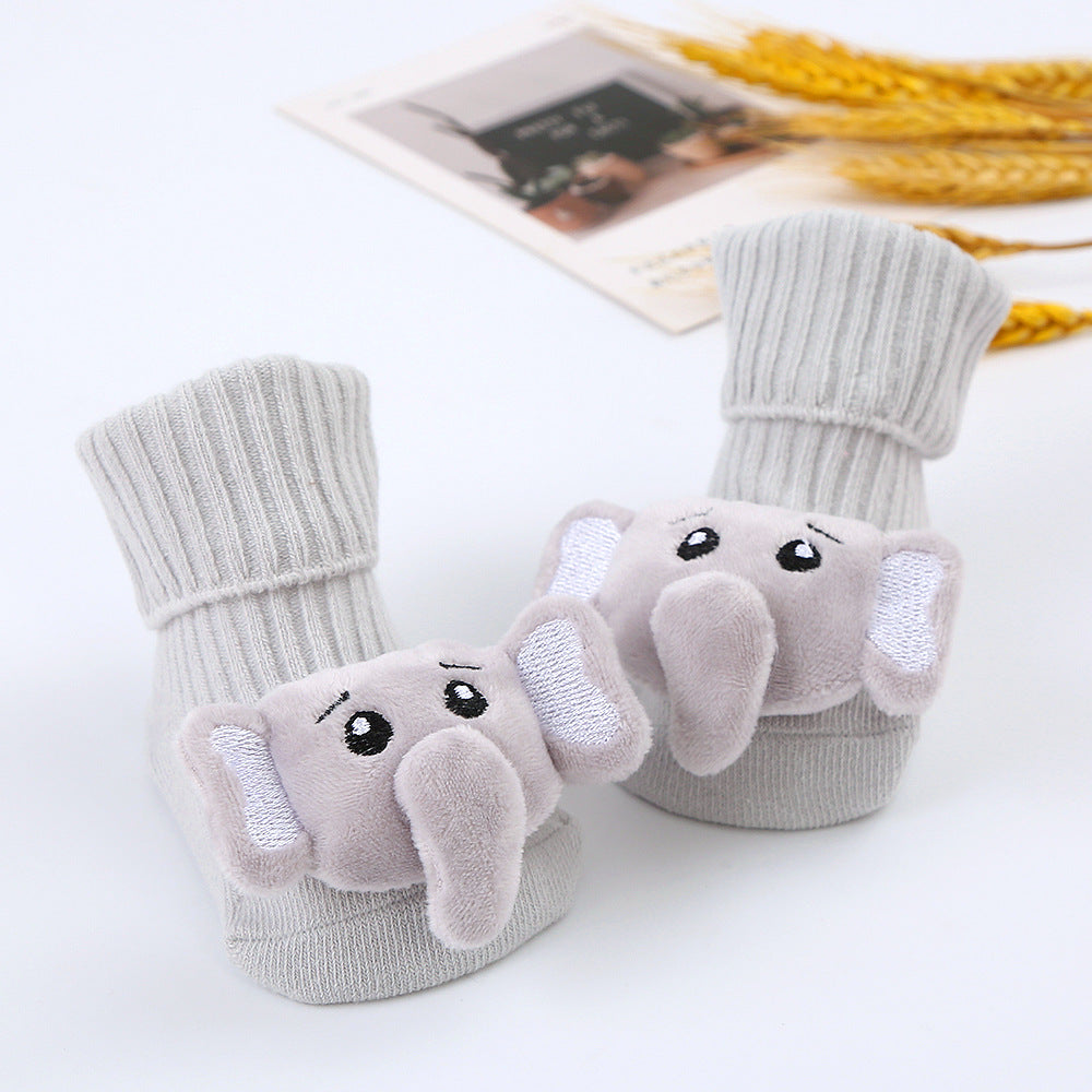 Baby-Plüschsocken mit Spielzeugmotiv