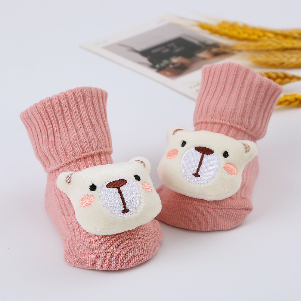 Baby-Plüschsocken mit Spielzeugmotiv