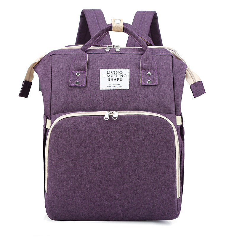 2-in-1-Rucksack mit integriertem Babybett