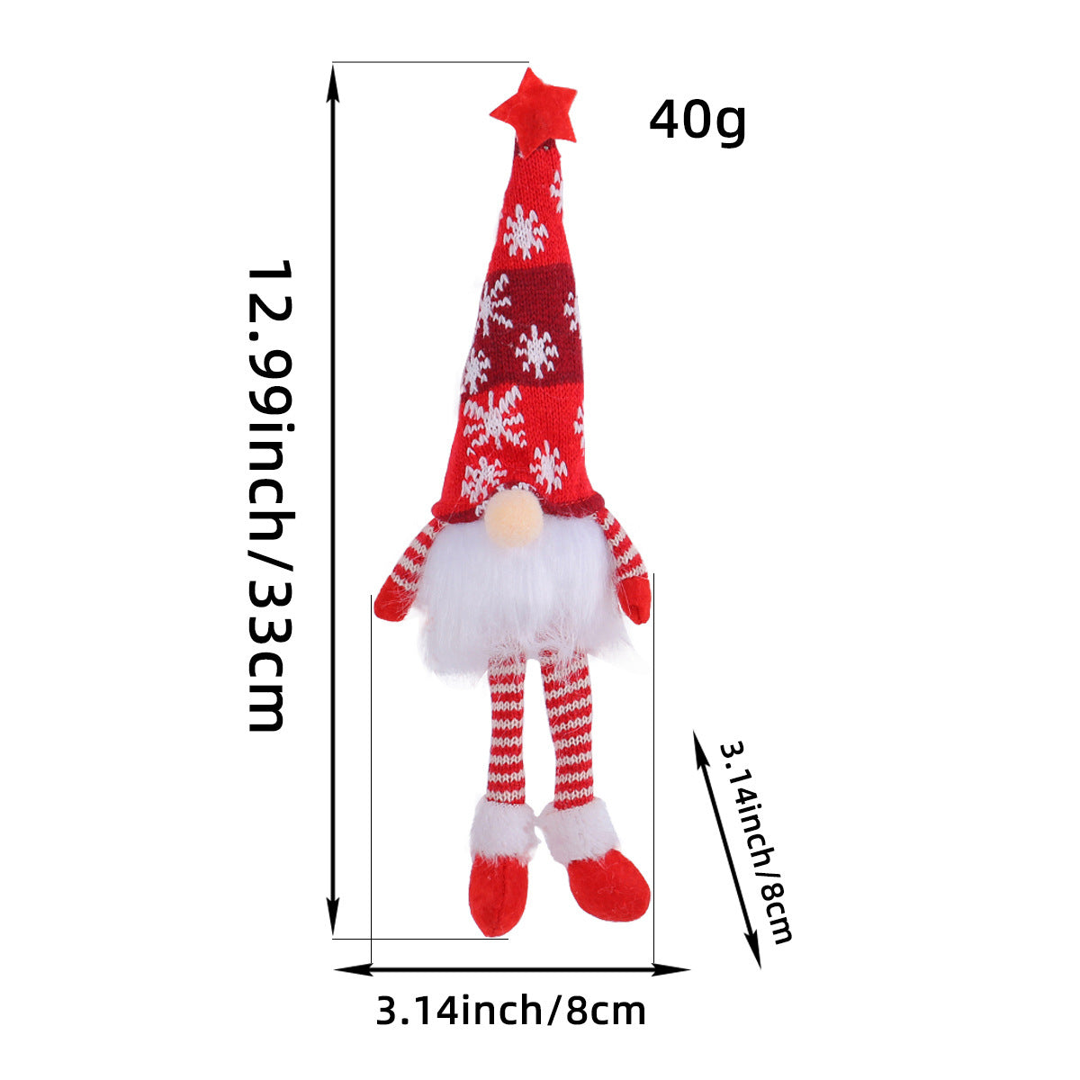 Leuchtende LED-Weihnachtswichtel-Dekorationen