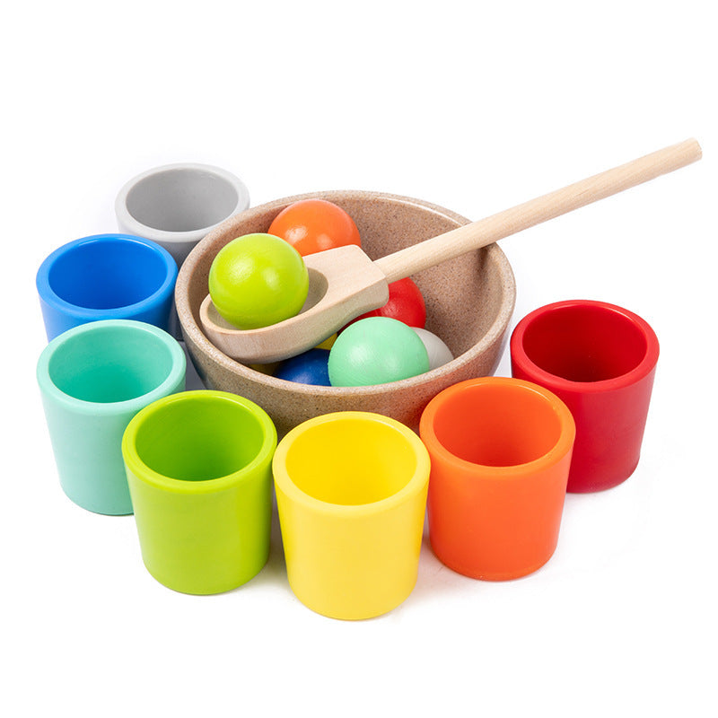 Montessori Holz-Sortierset zur Farbenerkennung