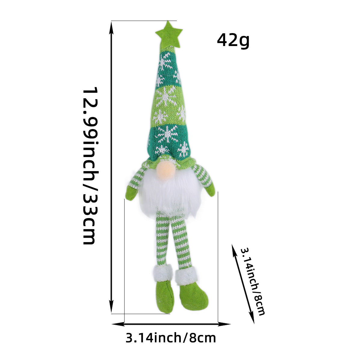 Leuchtende LED-Weihnachtswichtel-Dekorationen
