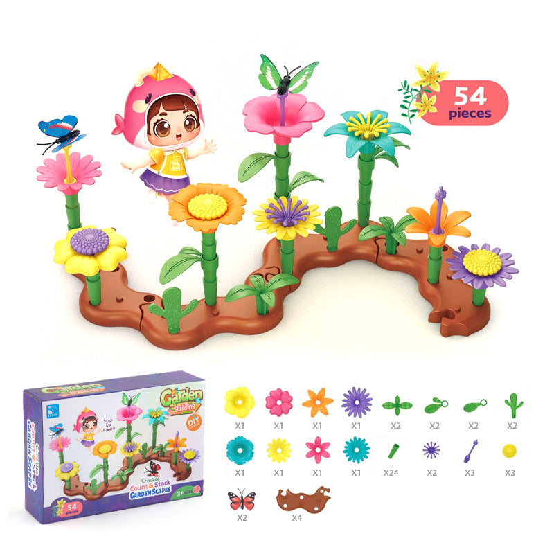 Blumen-Bausteinset