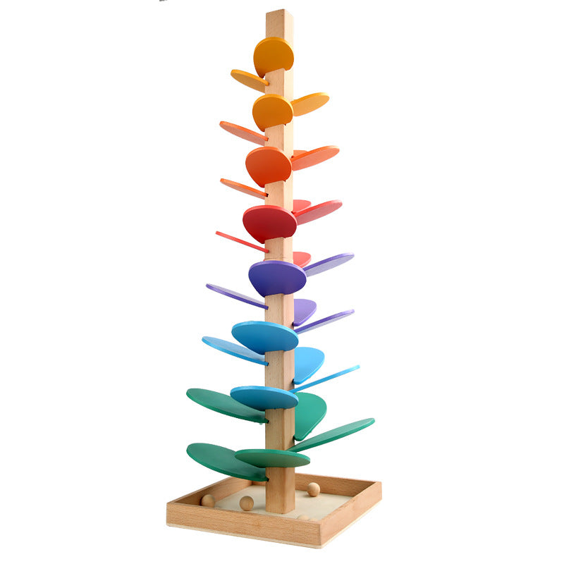 Montessori-Murmelbahn aus Holz