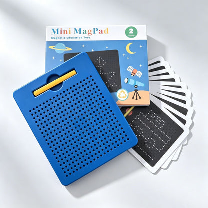 2-in-1 Magnetische Schreib- & Zeichentafel mit aufsteckbaren Formen für Kinder