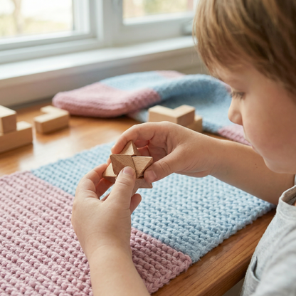 Montessori 3D-Holz-Geduldsspiel – Lernspielzeug für die frühe Förderung