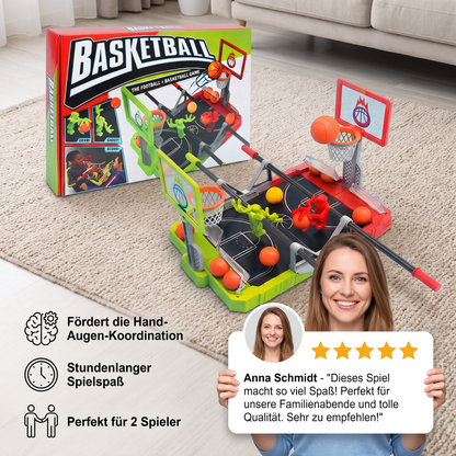 Mini-Basketball-Battle-Spiel – Tischbasketball-Herausforderung für 2 Spieler