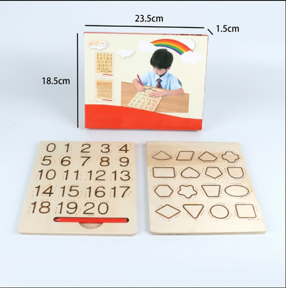 Holz-Zahlentafel