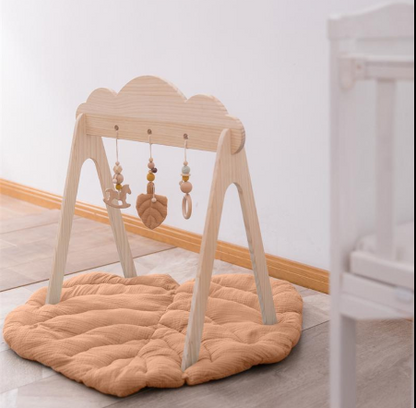 Premium-Holzspielmatte für Babys