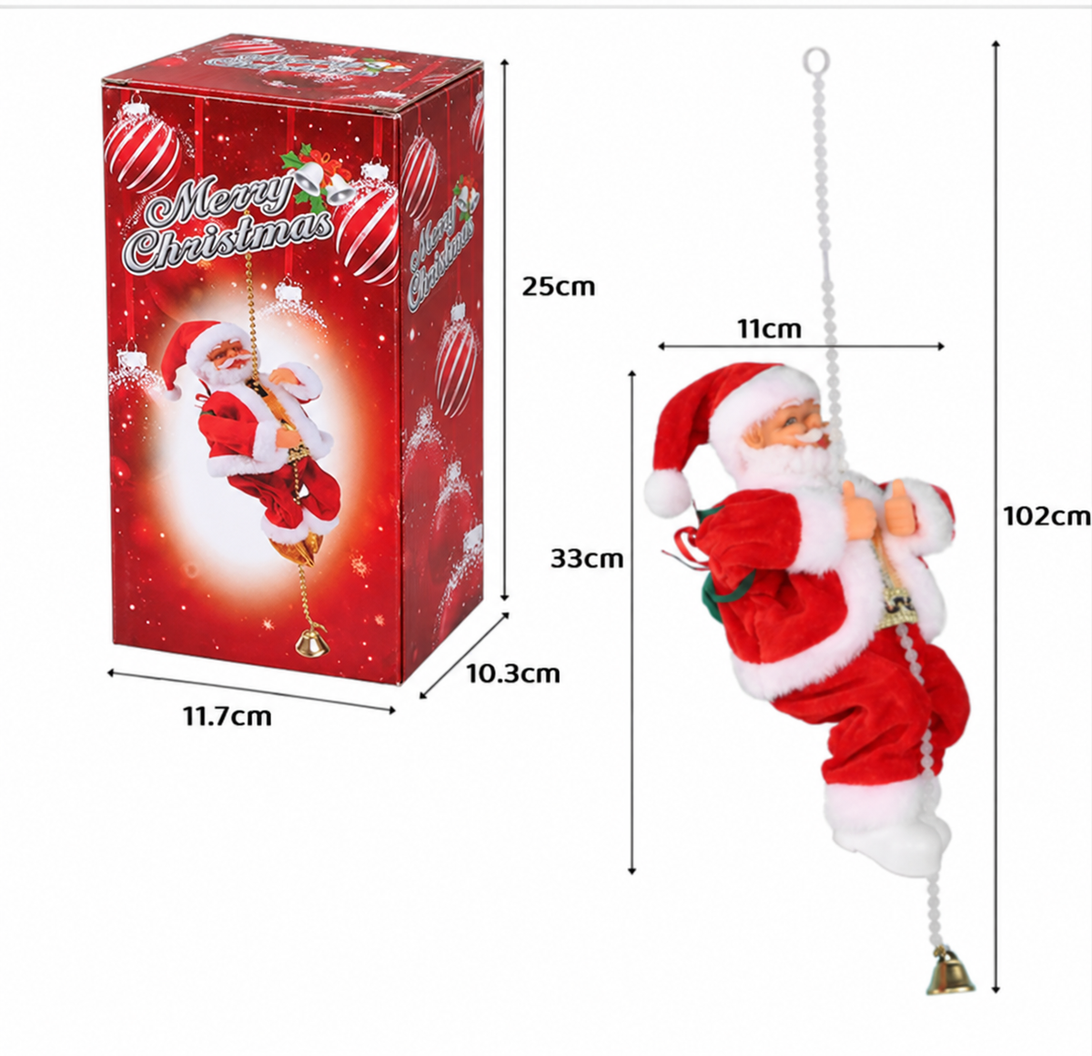 Kletternder Weihnachtsmann – Kinderspielzeug