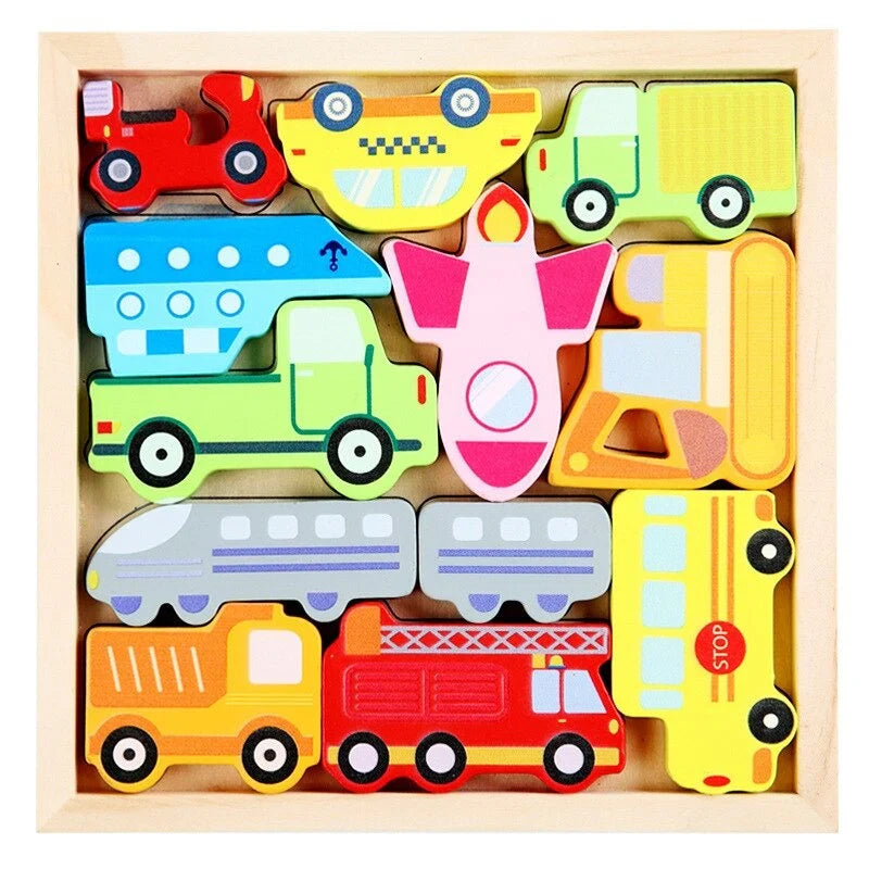 WoodlandPuzzle – Wie passen die Formen in den Rahmen? – Formenpuzzle