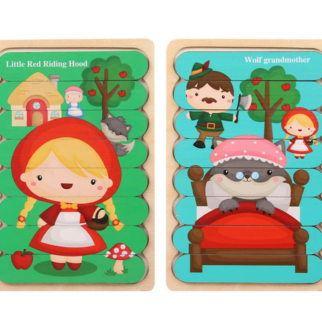 Montessori-Holzpuzzle