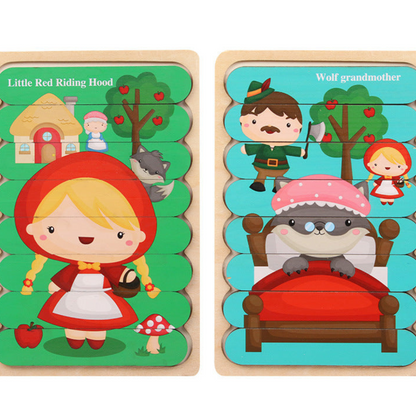Montessori-Holzpuzzle