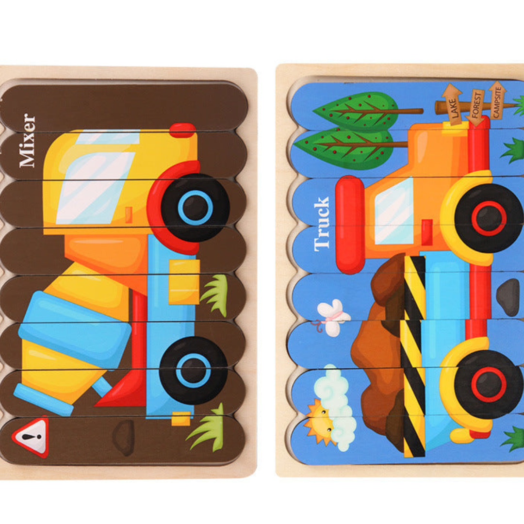Montessori-Holzpuzzle