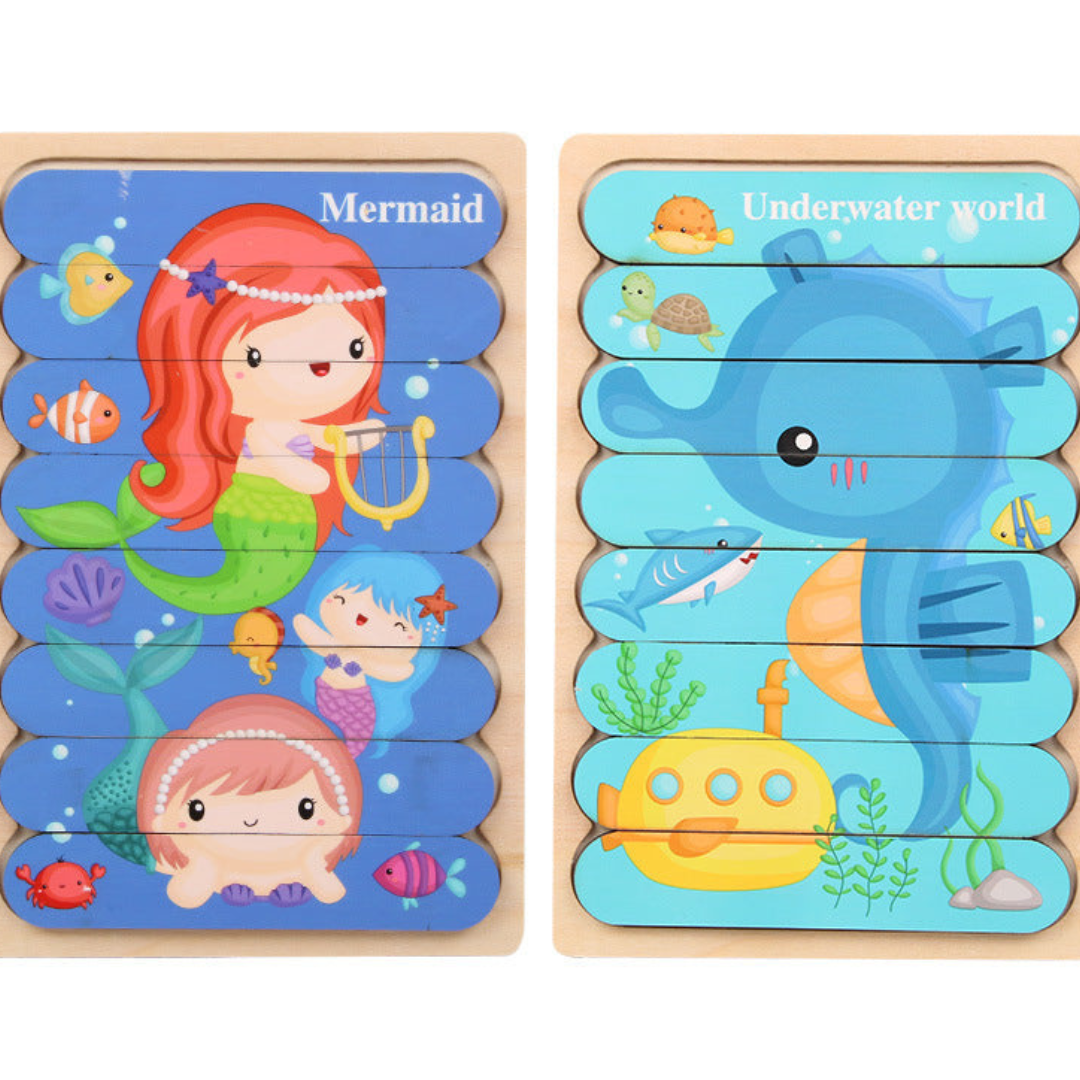 Montessori-Holzpuzzle