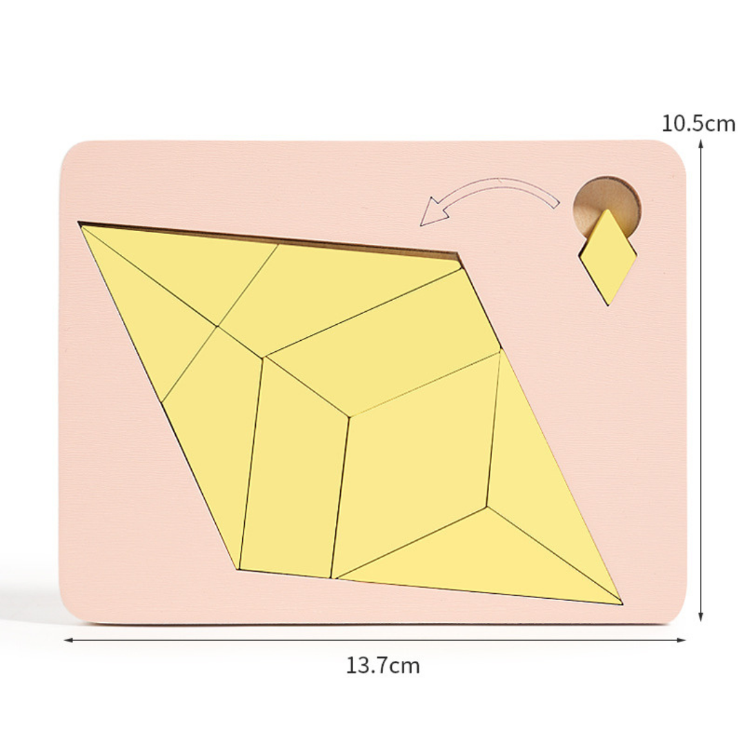 Holz-Tangram-Puzzlespiel