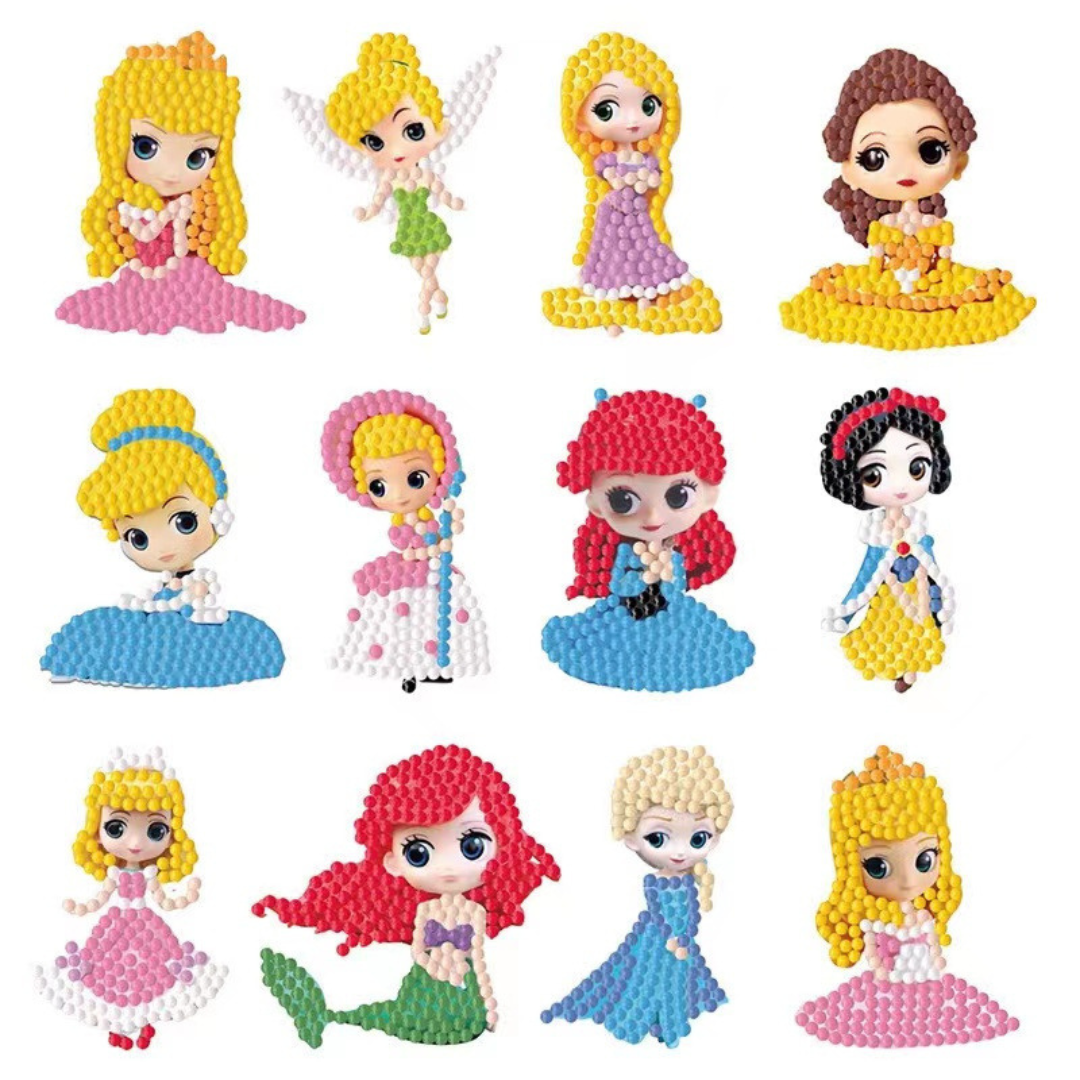 DIY-Cartoon-Diamantmalerei mit Aufklebern