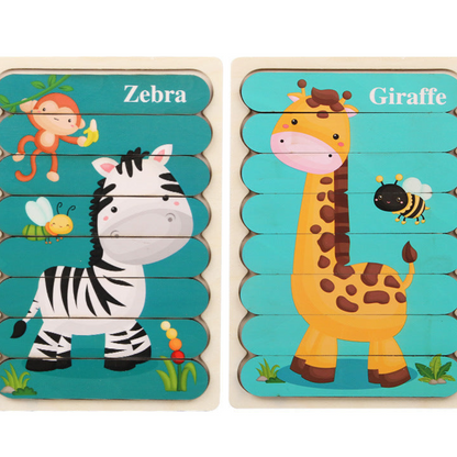 Montessori-Holzpuzzle