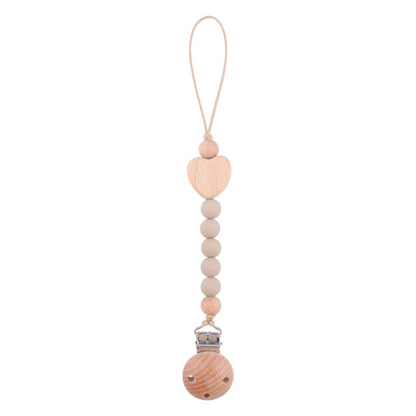 Schnullerkette aus Holz für Babys