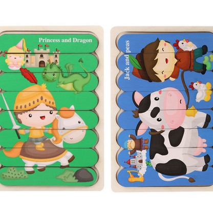 Montessori-Holzpuzzle