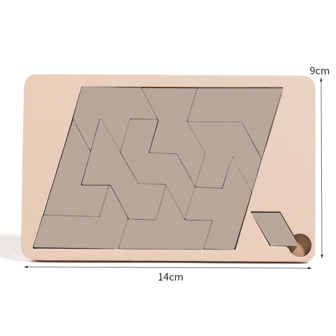 Holz-Tangram-Puzzlespiel