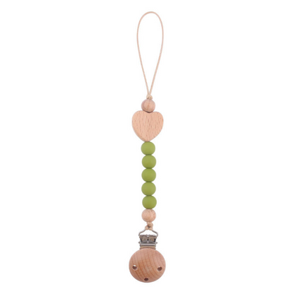 Schnullerkette aus Holz für Babys