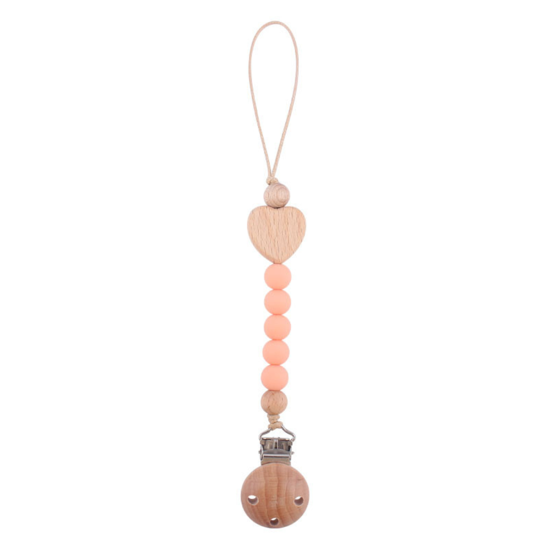 Schnullerkette aus Holz für Babys