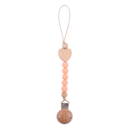 Schnullerkette aus Holz für Babys