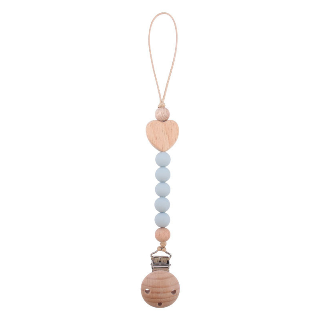 Schnullerkette aus Holz für Babys