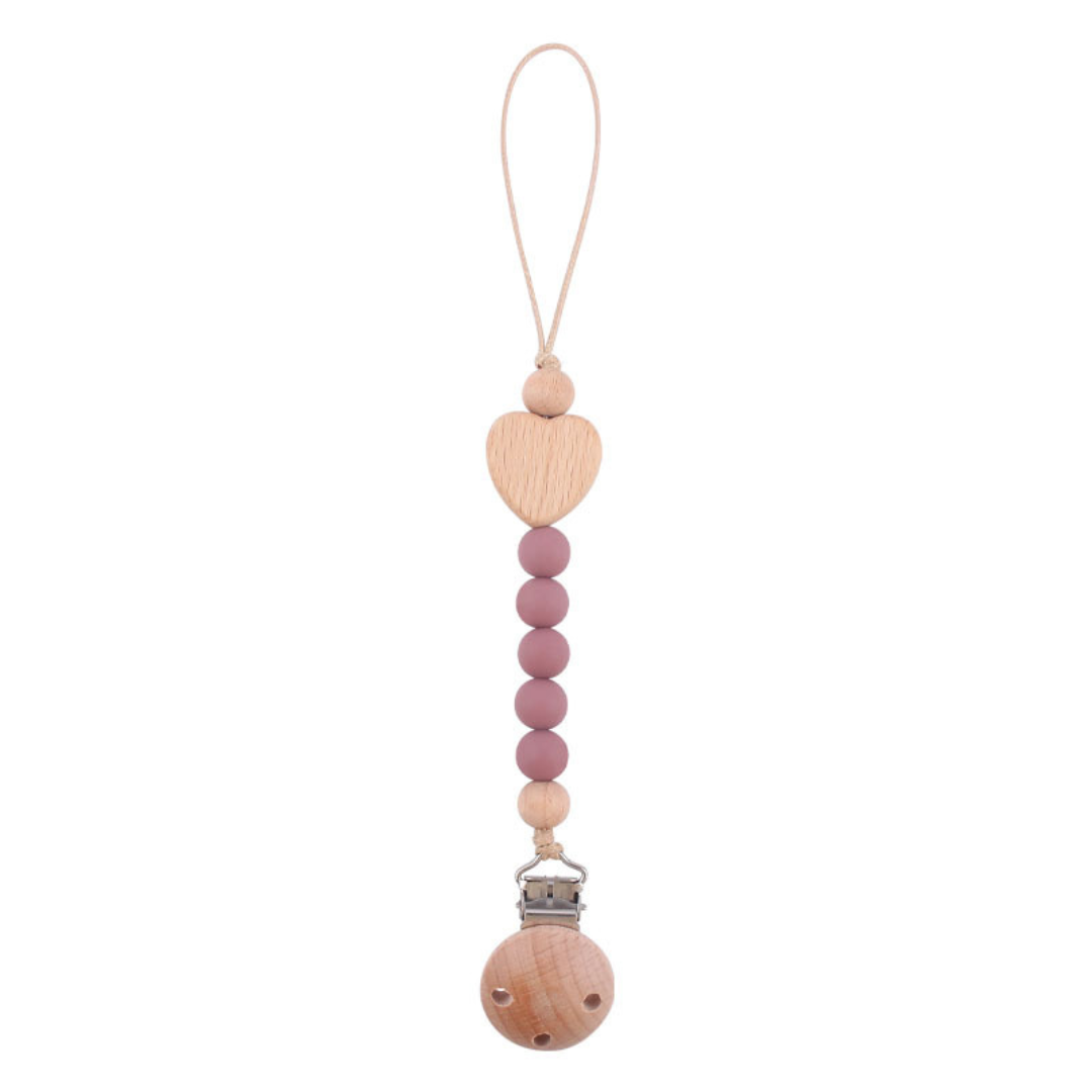 Schnullerkette aus Holz für Babys