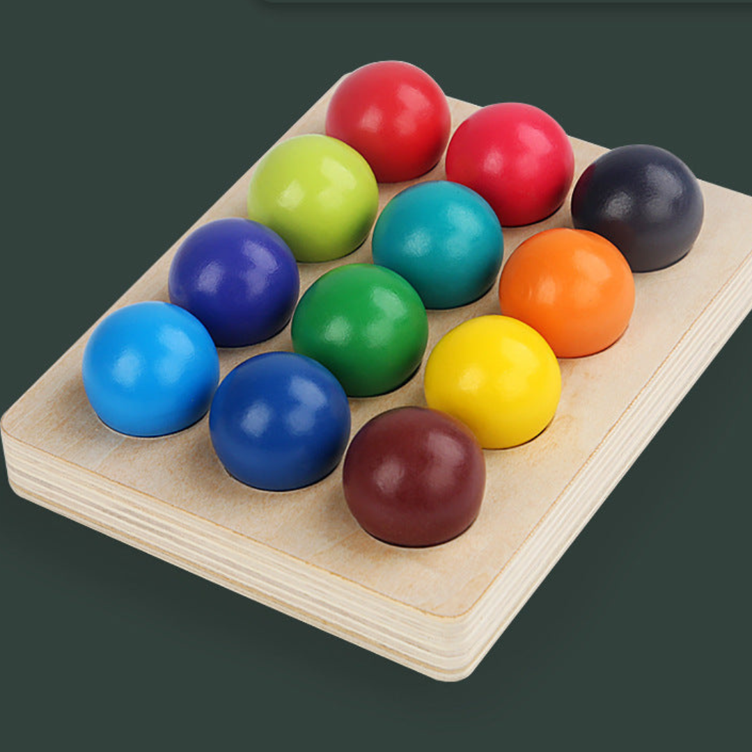 Montessori-Bunte Holzbausteine
