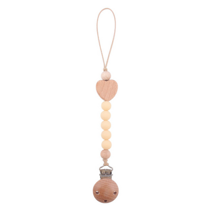 Schnullerkette aus Holz für Babys