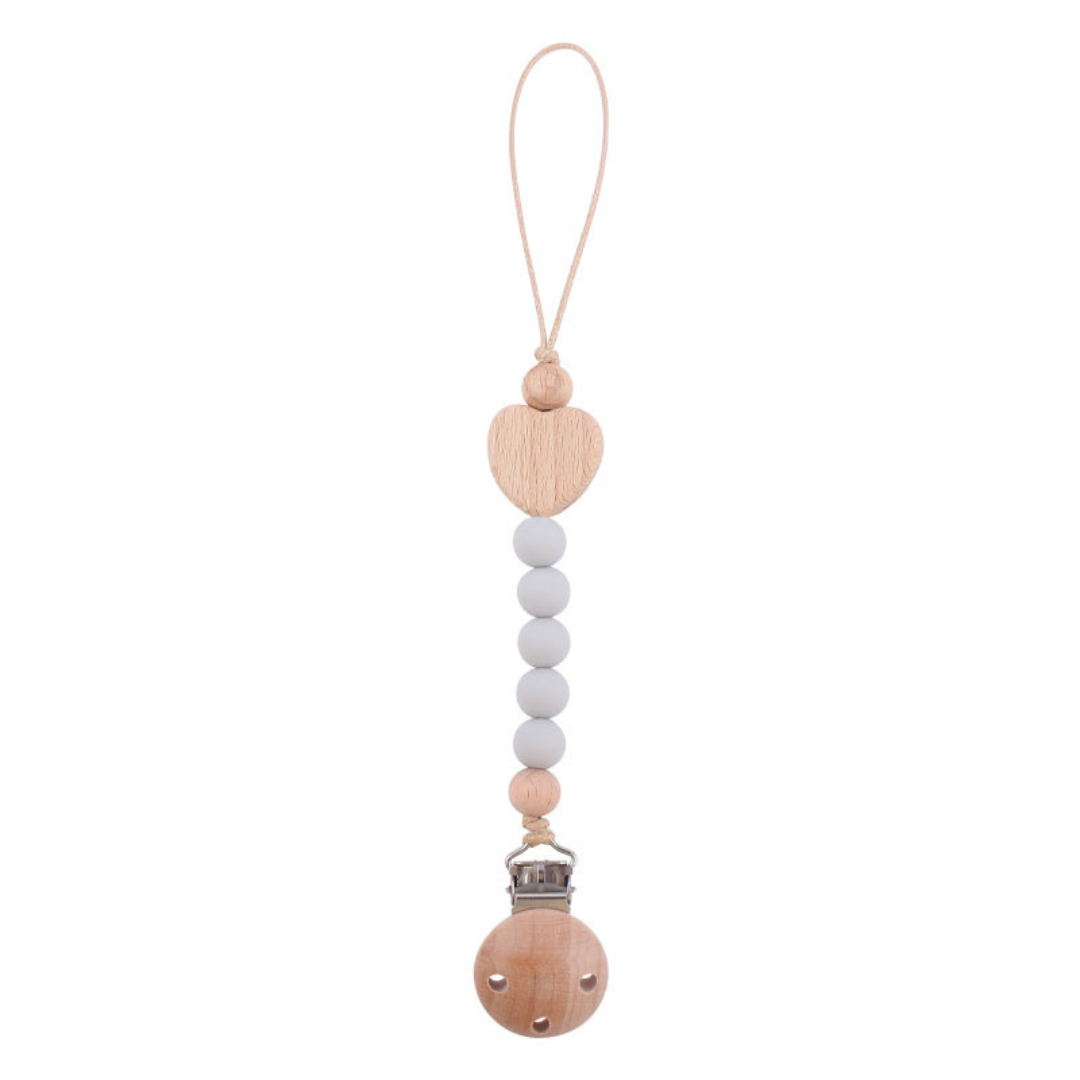 Schnullerkette aus Holz für Babys