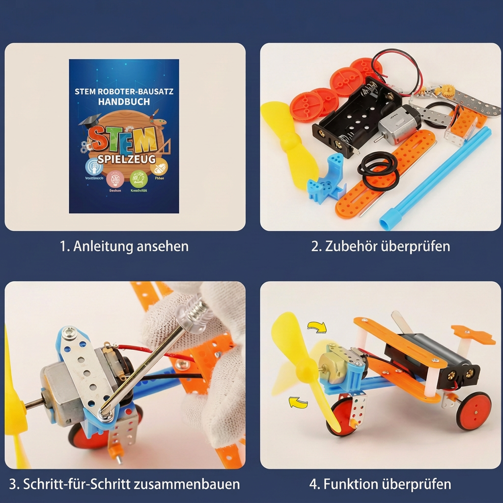 5-in-1 DIY-MINT-Fahrzeug-Bauset für Kinder