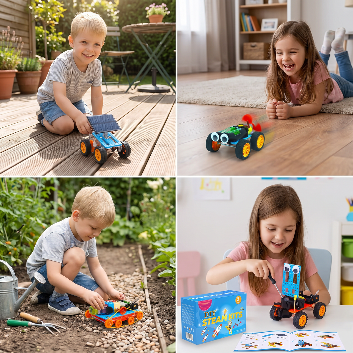 5-in-1 DIY-MINT-Fahrzeug-Bauset für Kinder