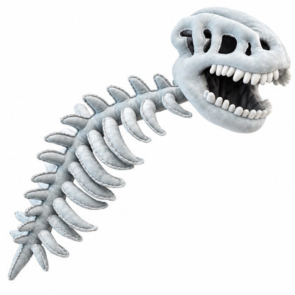 Lustiges Dinosaurier-Skelett-Plüschkostüm