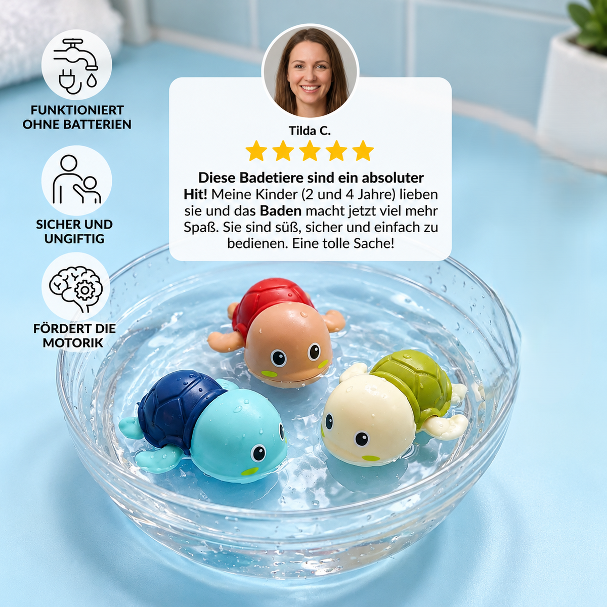 Badefreunde – Schwimmendes Badespielzeug