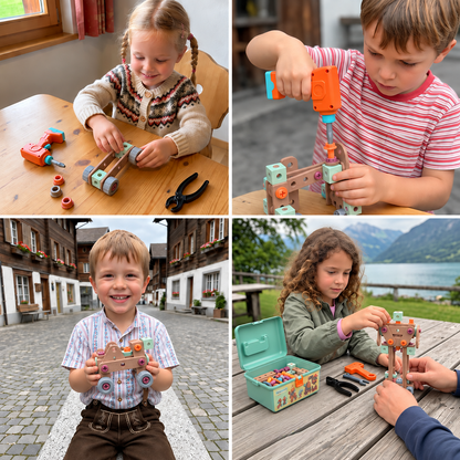 Konstruktions-Bauset für kleine Tüftler