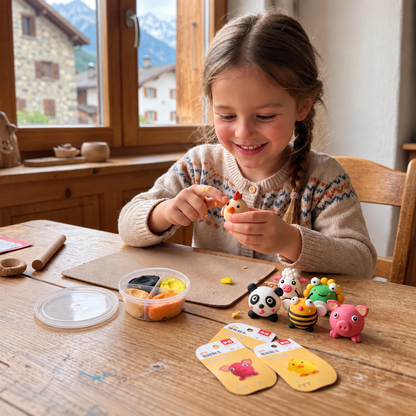 DIY-Lufttrocknendes Ton-Bastelset für Kinderå