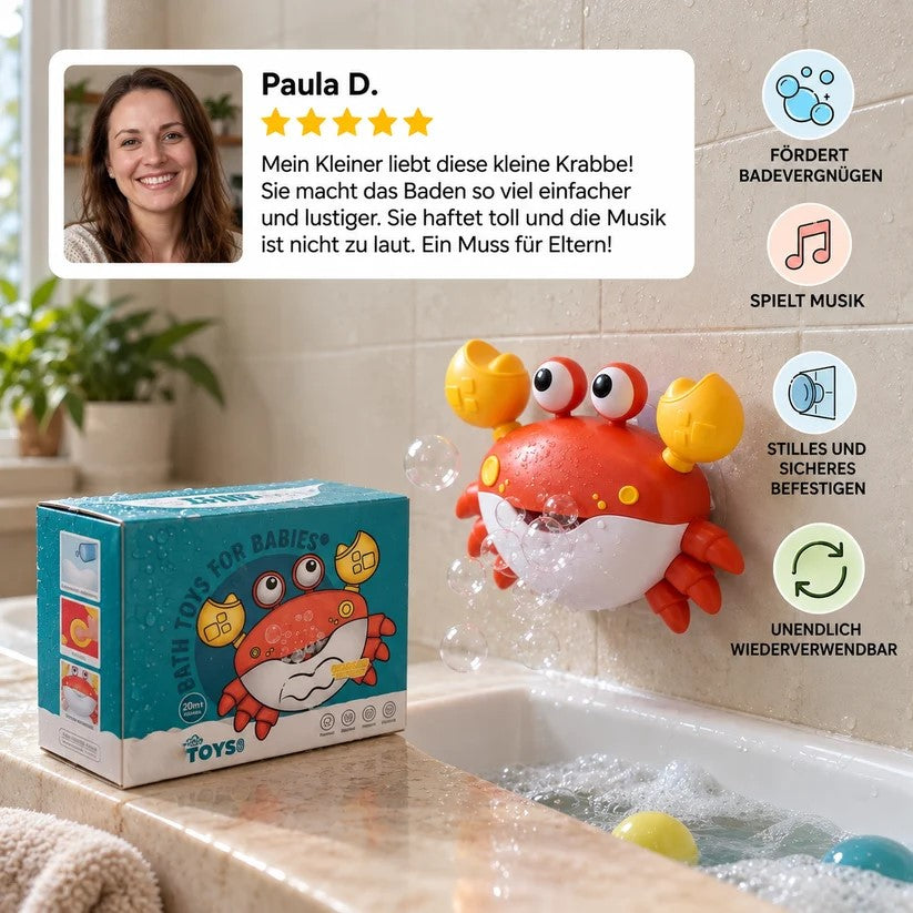 Bubble-Spaß – Krabben-Badespielzeug
