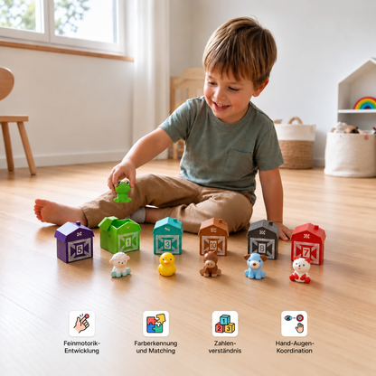 KiddyFarm – Montessori-inspiriertes Lernspielzeug mit Bauernhoftieren